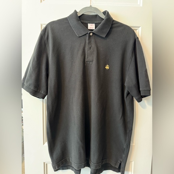 Men’s Brooks Brothers Polo Black Size Large - Picture 1 of 7